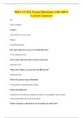 NHA CCMA Exam Questions with 100&percnt;&NewLine;Correct Answers