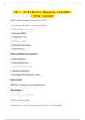 NHA CCMA Review Questions with 100&percnt;&NewLine;Correct Answers