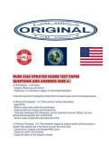 NURS 5463 UPDATED EXAMS TEST PAPER QUESTIONS AND ANSWERS SURE