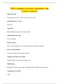 NIFA computer accuracy Questions with&NewLine;Correct Answers