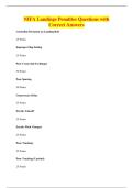 NIFA Landings Penalties Questions with&NewLine;Correct Answers