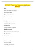 NIGP CPP Focus Area Questions with Correct&NewLine;Answers