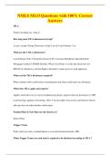 NMLS MLO Questions with 100&percnt; Correct&NewLine;Answers