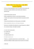 NMLS MLO Test Questions with 100&percnt;&NewLine;Correct Answers