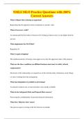 NMLS MLO Practice Questions with 100&percnt;&NewLine;Correct Answers