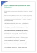 ST Final Exam Review -Gen Surg questions with verified detailed answers