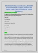 BSN 246 HESI Health Assessment Exam V2 &vert; FREQUENTLY TESTED QUESTIONS WITH CORRECT ANSWERS &lpar;100&percnt; VERIFIED&rpar; ALREADY RATED A&plus;&vert; &lpar;NIGHTIGALE COLLEGE&rpar; BRAND NEW&excl;&excl;&excl;