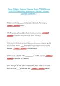 Class D Water Operator License Exam TCEQ Newest &NewLine;2026&sol;2027 Questions and Correct Detailed Answers &NewLine;Already Graded A&plus; 