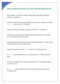 Pain management Final Exam with verified detailed answers