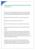 Pain management med surge Test bank questions with verified detailed answers