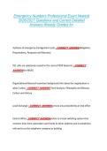 Emergency Numbers Professional Exam Newest &NewLine;2026&sol;2027 Questions and Correct Detailed &NewLine;Answers Already Graded A&plus; 