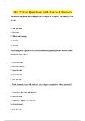 OECP Test Questions with Correct Answers