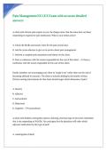 Pain Management NCLEX Exam with accurate detailed answers