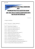 NABIP CERTIFICATION FINAL EXAM 2026&NewLine;2027 &NewLine;PREMIUM PRACTICE QUESTION BANK &NewLine;250&plus; MULTIPLE-CHOICE QUESTIONS WITH &NewLine;DETAILED RATIONALES 