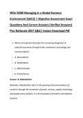 WGU D080 Managing in a Global Business &NewLine;Environment &lpar;QHC2&rpar; &vert; Objective Assessment Exam &NewLine;Questions And Correct Answers &lpar;Verified Answers&rpar; &NewLine;Plus Rationale 2027 Q&A&vert; Instant Download Pdf 