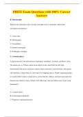 PRITE Exam Questions with 100&percnt; Correct&NewLine;Answers