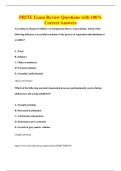 PRITE Exam Review Questions with 100&percnt;&NewLine;Correct Answers