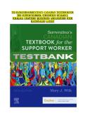 Updated Latest Sorrentino's Canadian Textbook for the Support Worker 5th Edition by Mary J&period; Wilk Test Bank Personal Support Worker Nursing Assistant Comprehensive Chapter by Chapter Exam Questions with Verified Answers for Healthcare Students Facul