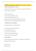 PRITE Questions with 100&percnt; Correct Answers