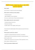 PRITE Study Guide Questions with 100&percnt;&NewLine;Correct Answers