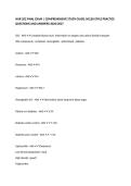 NUR 202 FINAL EXAM &vert; COMPREHENSIVE STUDY GUIDE&comma; NCLEX-STYLE PRACTICE QUESTIONS AND ANSWERS 2026&sol;2027