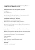 NUR 202 EXAM 3 STUDY GUIDE &vert; COMPREHENSIVE REVIEW&comma; NCLEX-STYLE PRACTICE QUESTIONS AND ANSWERS 2026&sol;2027