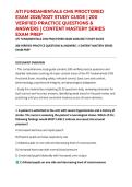 ATI FUNDAMENTALS CMS PROCTORED EXAM 2026&sol;2027 STUDY GUIDE &vert; 200 VERIFIED PRACTICE QUESTIONS & ANSWERS &vert; CONTENT MASTERY SERIES EXAM PREP