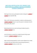 MACS 609 CERTIFICATION TEST NEWEST 2026 &NewLine;QUESTIONS and CORRECT DETAILED ANSWERS &NewLine;ALREADY GRADED A&plus;