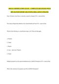 ARGUS CERTIFICATION EXAM  &vert;  COMPLETE QUESTIONS WITH 100&percnt; RATED EXPERT SOLUTIONS &vert;2026 LATEST UPDATED