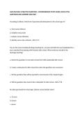 NUR 202 EXAM 3 PRACTICE QUESTIONS &vert; COMPREHENSIVE STUDY GUIDE&comma; NCLEX-STYLE QUESTIONS AND ANSWERS 2026&sol;2027