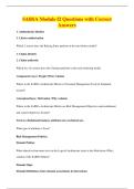 SABSA Module f2 Questions with Correct&NewLine;Answers