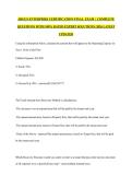 ARGUS ENTERPRISE CERTIFICATION FINAL  EXAM &vert;  COMPLETE QUESTIONS WITH 100&percnt; RATED EXPERT SOLUTIONS &vert;2026 LATEST UPDATED