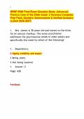 NRNP 6540 Final Exam Question Bank- Advanced Practice Care of the Older Adult- 3 Versions Complete Prep Pack- Geriatric Assessments & Verified Answers &lpar;Latest 2026-2027&rpar;&period;pdf&NewLine;&NewLine;