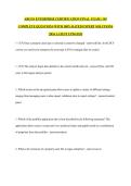 ARGUS ENTERPRISE CERTIFICATION FINAL  EXAM &vert; 145 COMPLETE QUESTIONS WITH 100&percnt; RATED EXPERT SOLUTIONS &vert;2026 LATEST UPDATED