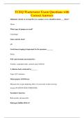 TCEQ Wastewater Exam Questions with&NewLine;Correct Answers