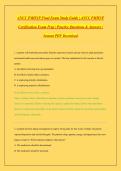 ANCC PMHNP Final Exam Study Guide &vert; Latest & Newest Update &vert; Comprehensive Practice Questions&comma; Verified Answers&comma; Detailed Rationales