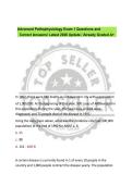 Advanced Pathophysiology Exam 1 Study Questions