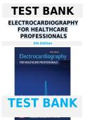 Test Bank Electrocardiography for Healthcare Professionals 5th Edition Kathryn A&period; Booth ISBN 9780323825092 Questions&comma; Answers and Rationales&NewLine;