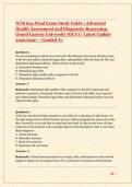 NUR 634 Final Exam Study Guide &vert; Advanced Health Assessment and Diagnostic Reasoning- Grand Canyon University &lpar;GCU&rpar; &vert; Latest Update 2026&sol;2027 &ndash; Graded A&plus;