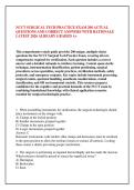 NCCT SURGICAL TECH PRACTICE EXAM 200 ACTUAL &NewLine;QUESTIONS AND CORRECT ANSWERS WITH RATIONALE &NewLine;LATEST 2026 ALREADY GRADED A&plus; 