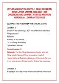 INTUIT ACADEMY TAX LEVEL 1 EXAM QUESTION BANK LATEST UPDATE 2026&sol;2027 &vert; 300 QUESTIONS AND CORRECT VERIFIED ANSWERS GRADED A&plus; &vert; GUARANTEED PASS