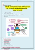 Pregnancy-Related Complications Ch&period;19 Study Guide 2026