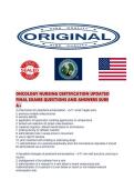 ONCOLOGY NURSING CERTIFICATION UPDATED FINAL EXAMS QUESTIONS AND ANSWERS SURE