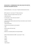 NUR 202 EXAM 2 &vert; COMPREHENSIVE STUDY GUIDE&comma; NCLEX-STYLE PRACTICE QUESTIONS AND ANSWERS 2026&sol;2027