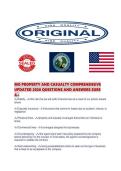 MO PROPERTY AND CASUALTY COMPREHENSIVE UPDATED 2026 QUESTIONS AND ANSWERS SURE