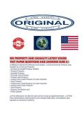 MO PROPERTY AND CASUALTY LATEST EXAMS TEST PAPER QUESTIONS AND ANSWERS SURE 