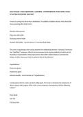 NUR 102 QUIZ &sol; EXAM QUESTIONS & ANSWERS &vert; COMPREHENSIVE STUDY GUIDE&comma; NCLEX-STYLE PRACTICE REVIEW 2026&sol;2027