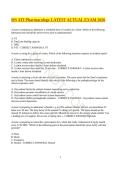 RN ATI Pharmacology Exam&colon; Latest Practice Questions