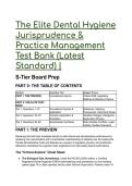 2026&sol;2027 Florida Dental Hygiene Jurisprudence & Practice Management Test Bank