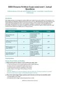 BSIS Firearm Written Exam 2026&sol;2027 &ndash; California Bureau of Security and Investigative Services &ndash; Actual Questions & Answers for Armed Security Professionals